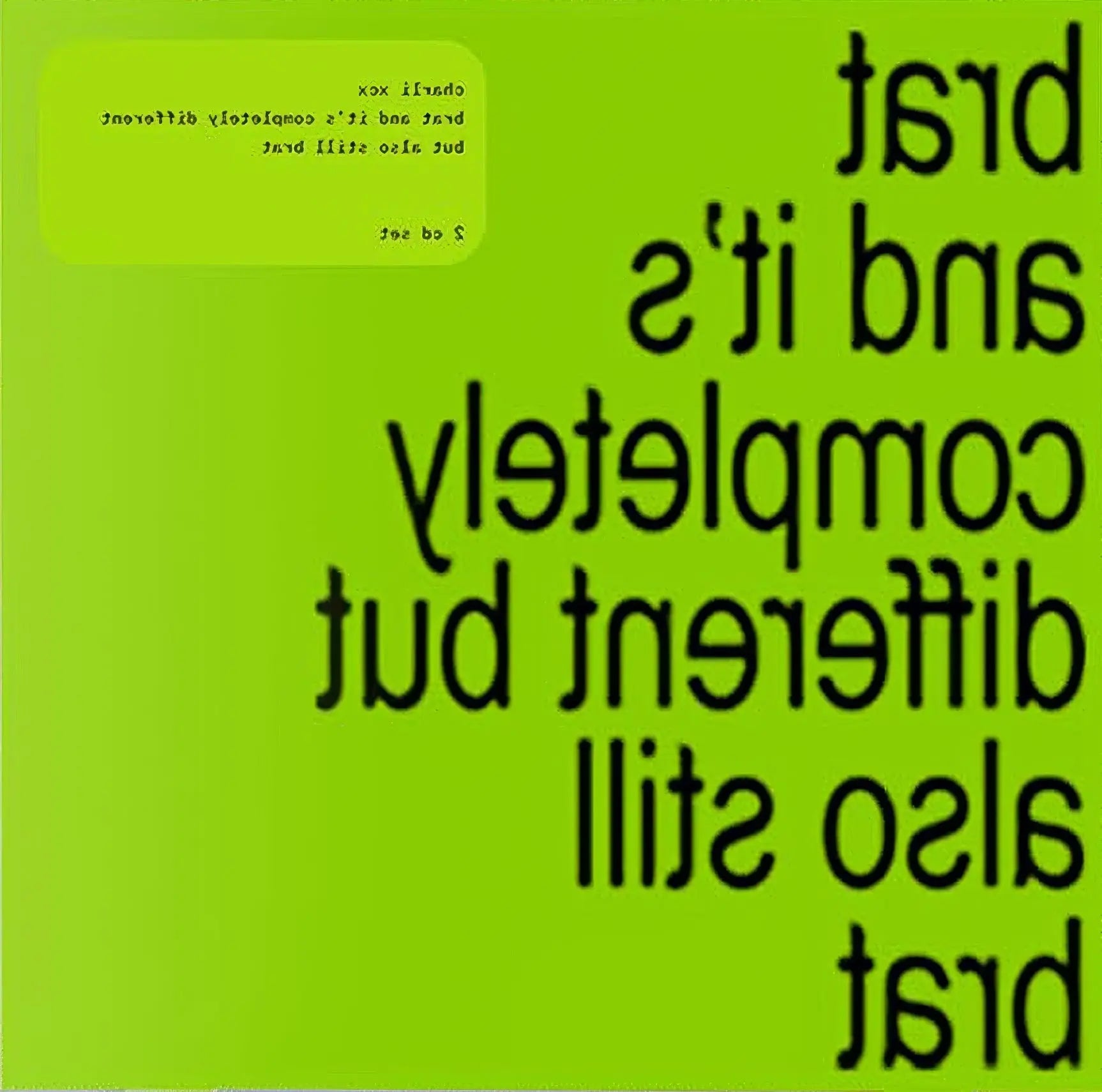 Brat and It's Completely Different but Also Still Brat (2 CDs) – Plastic Books